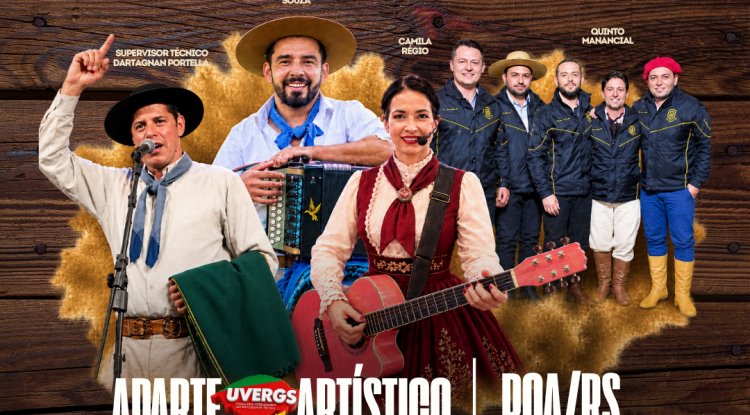 Atrações do Aparte Artístico 2026: Dartagnan Portella, Desidério Souza, Camila Régio e Quinto Manancial