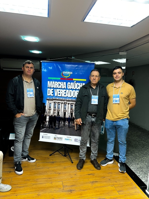 Participantes na 3ª Marcha Gaúcha de Vereadores