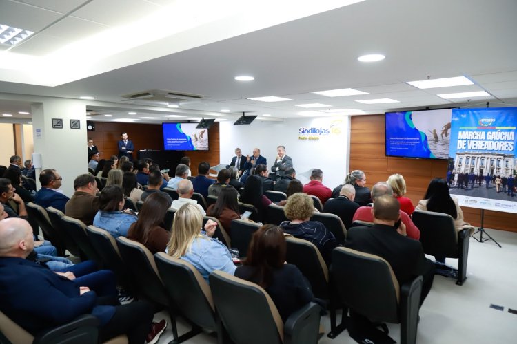 Auditório lotado na 3ª Marcha Gaúcha de Vereadores